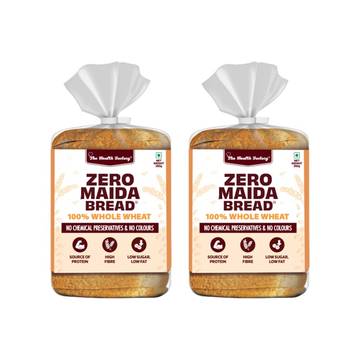 The Health Factory Zero Maida Whole Wheat Bread - Pack of 2